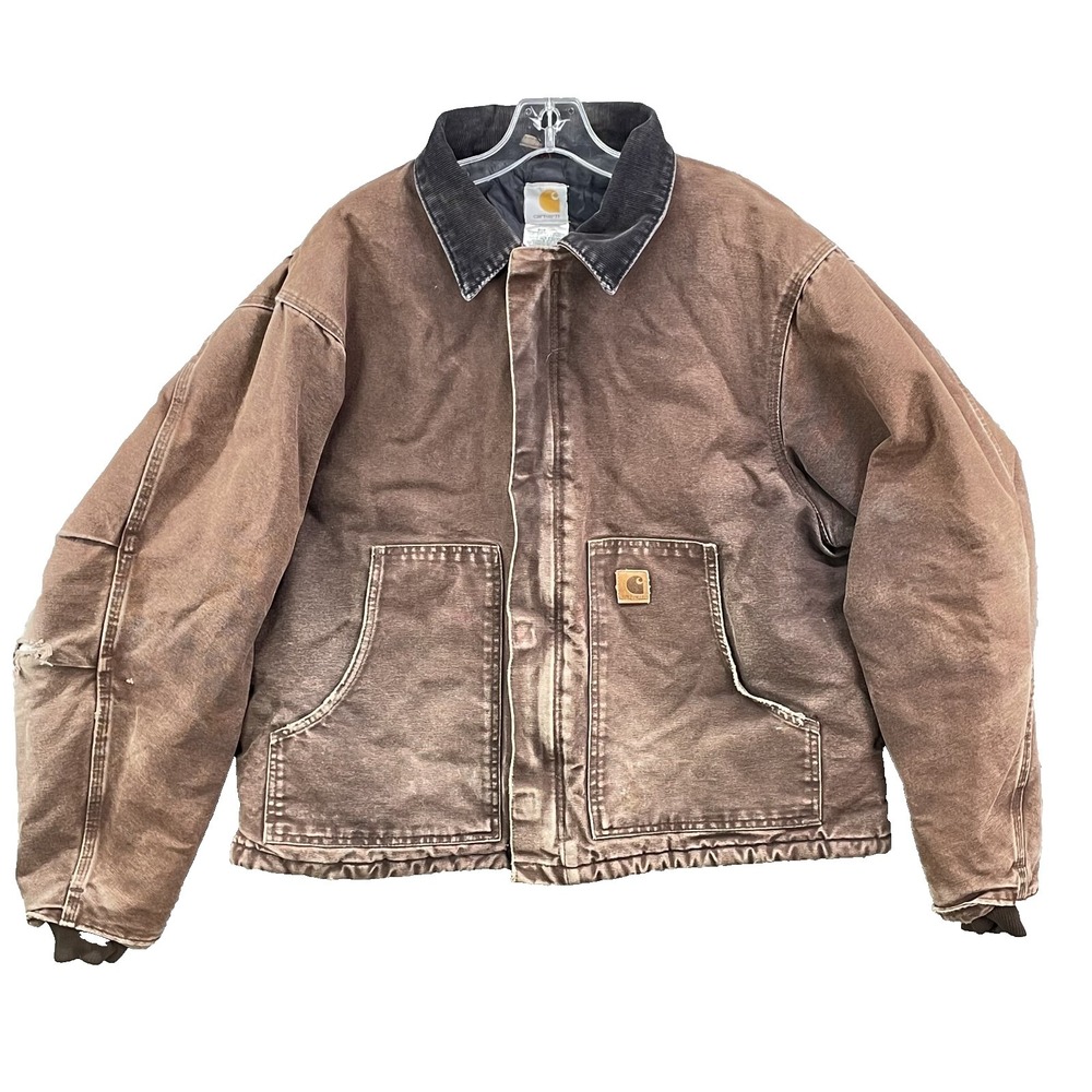 Vtg Carhartt J22 Dkb Bomber Jacket Men's Xl Quilt Lin… - Gem